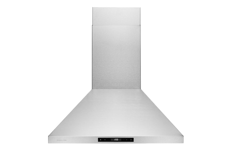 36 Inch Pyramid Style Wall Mount Convertible Range Hood with Touch Control and Changeable LED in Stainless Steel